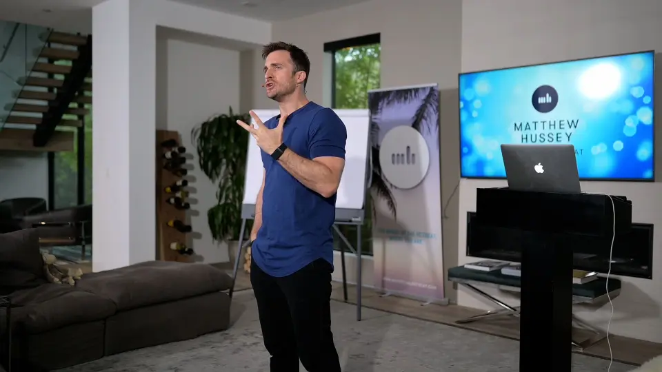 Matthew Hussey speaking to the camera