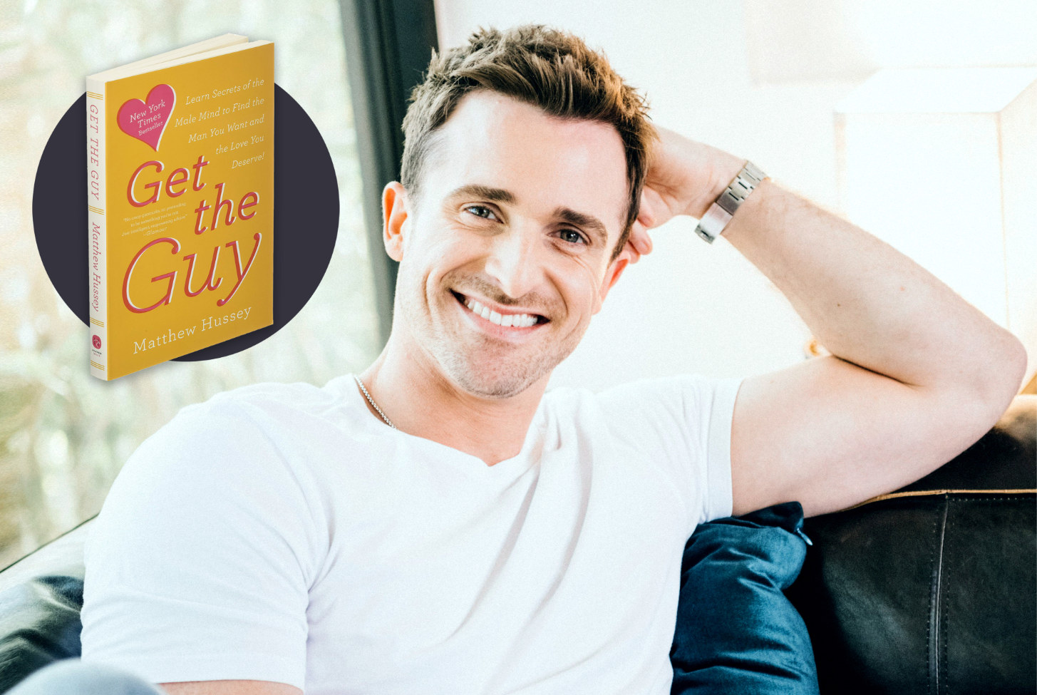 A photo of Matthew Hussey dancing with a DJ