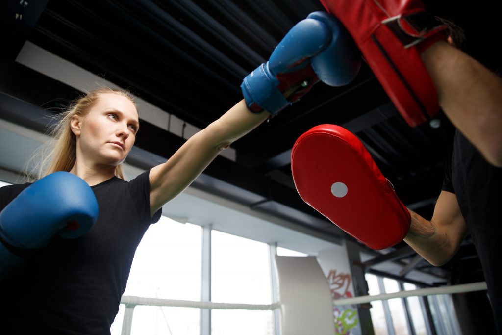 woman boxing
