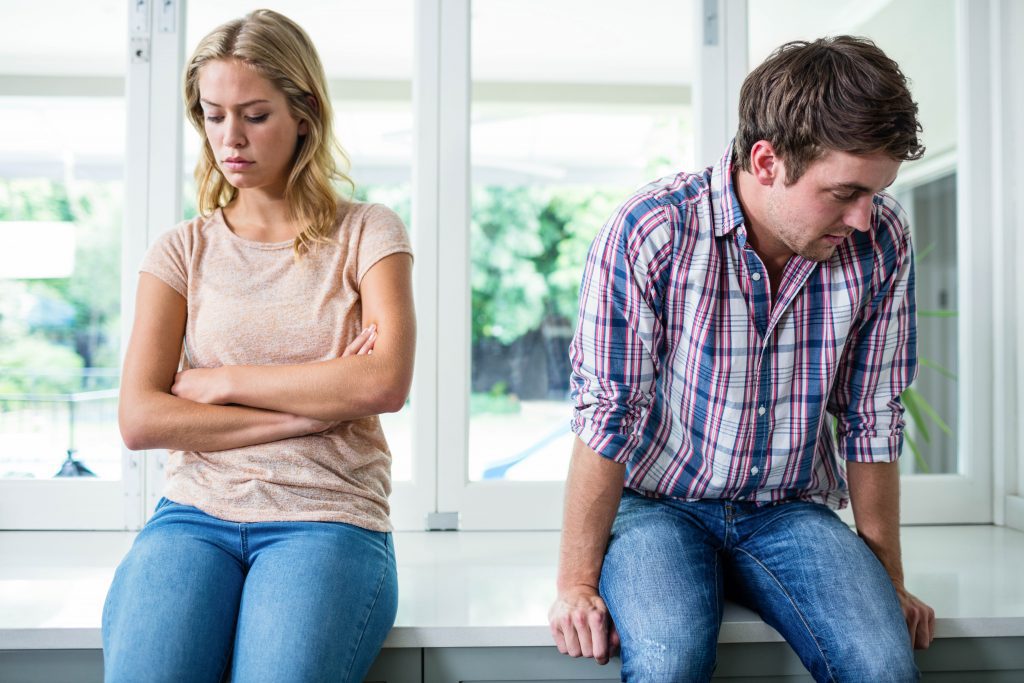 frustrated couple
