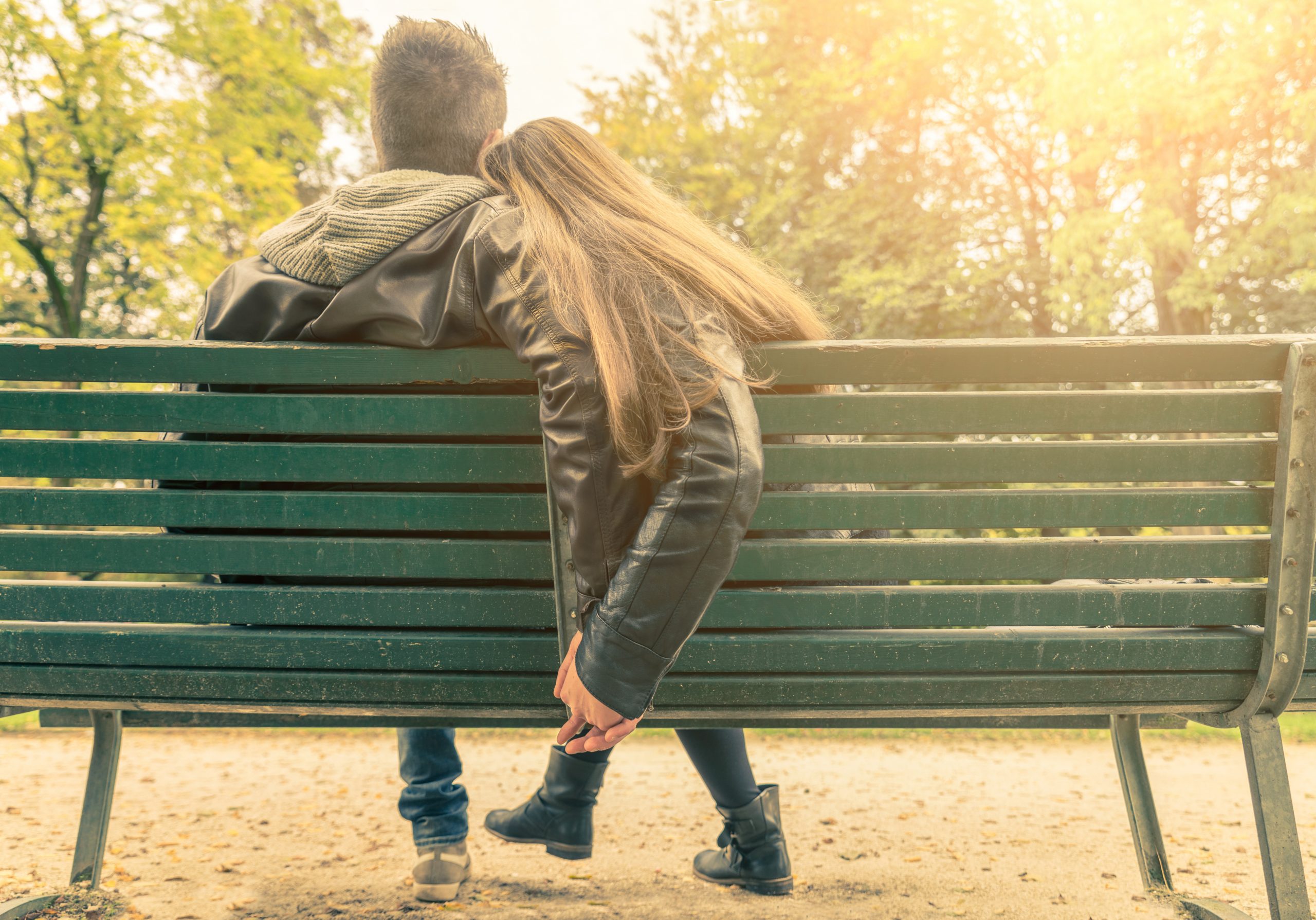 couple on a bench