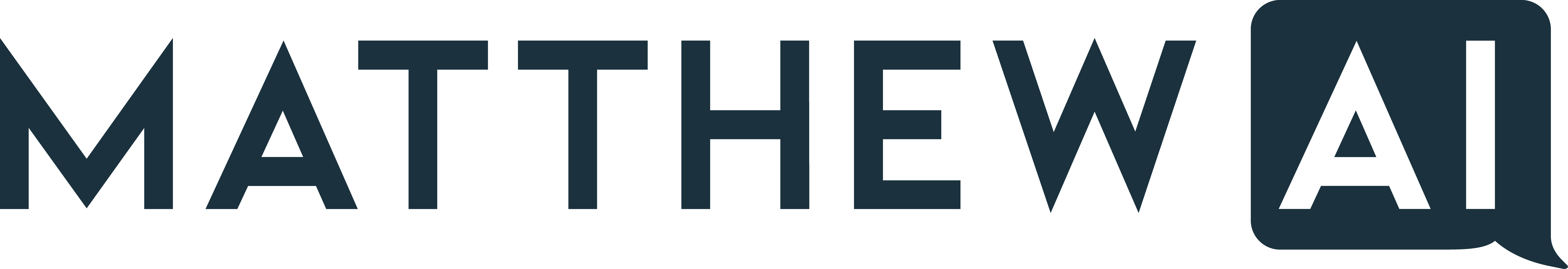 Matthew AI logo in dark navy